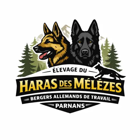 Berger Allemand  Chiot Collier Vert Du Haras Des M