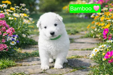 Berger Blanc Suisse  Bamboo Des Hauts De Menaurupt