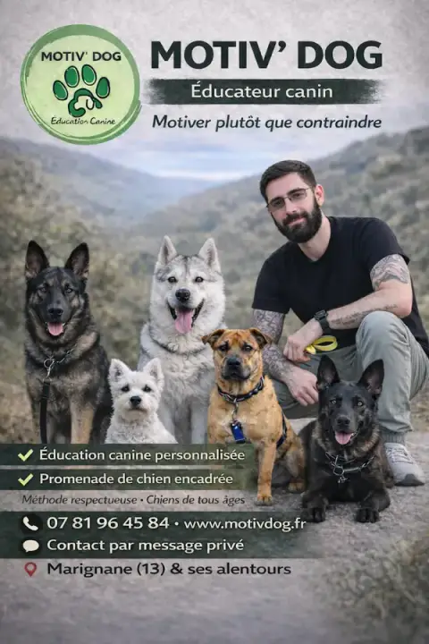 Motiv’Dog – Éducateur canin à Marignane