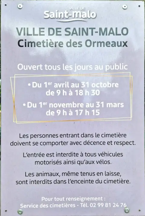 Cimetière communal des Ormeaux